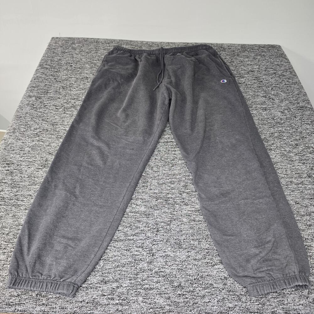 Champion Authentic Athleticwear Elastic Cuff Sweatpants Men's 3XLT Gray Fleece